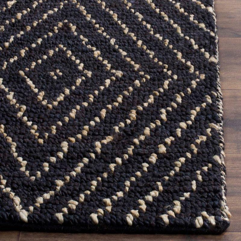 Wilmore Handwoven Flatweave Black Area Rug