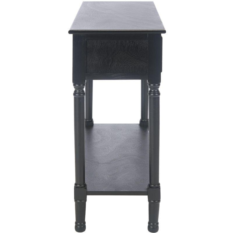 Haines 2 Drawer Console Table - Black - Safavieh