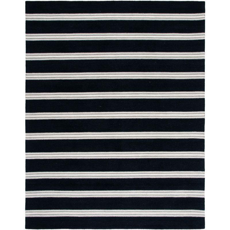 Metro MET601 Hand Tufted Indoor Area Rug - Black/Ivory - 6'x9' - Safavieh