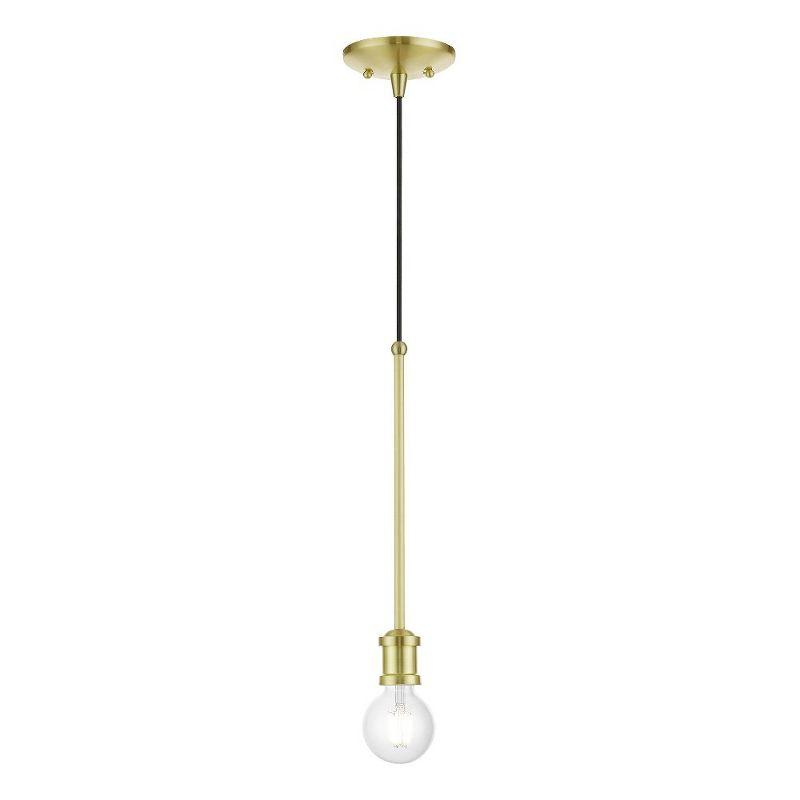 Lansdale Mini 5" Satin Brass Indoor/Outdoor Pendant Light