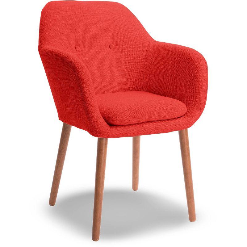 Elle Decor Adore Decor Roux Mid-Century Accent Chair for Home Office or Living Room