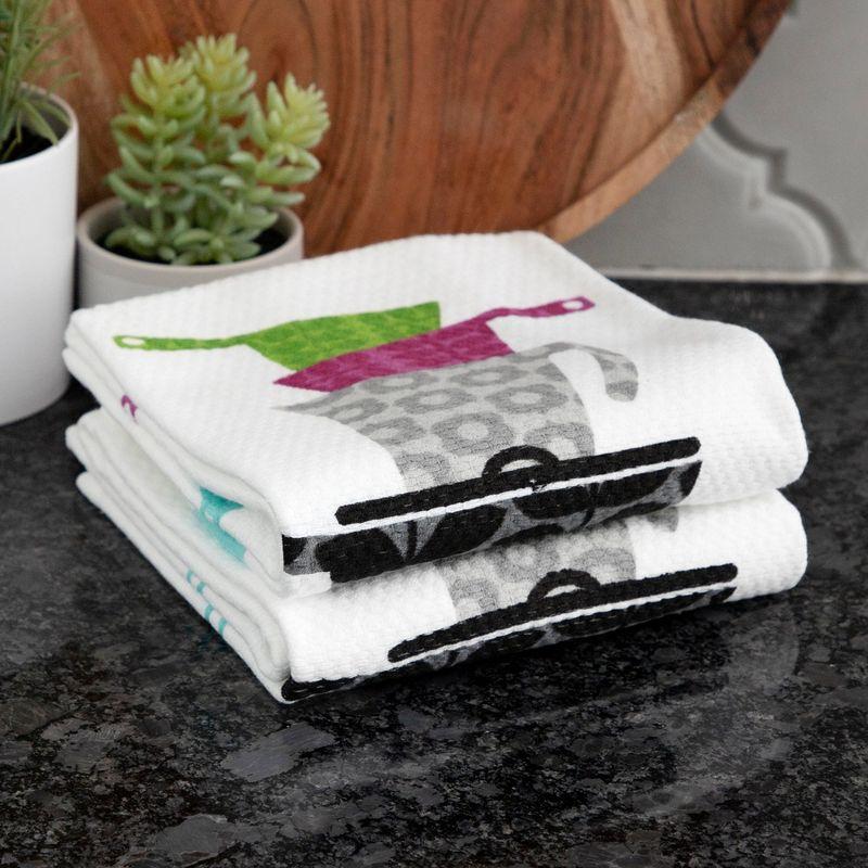 T-fal Pots and Pans Print Dual Kitchen Dishcloth