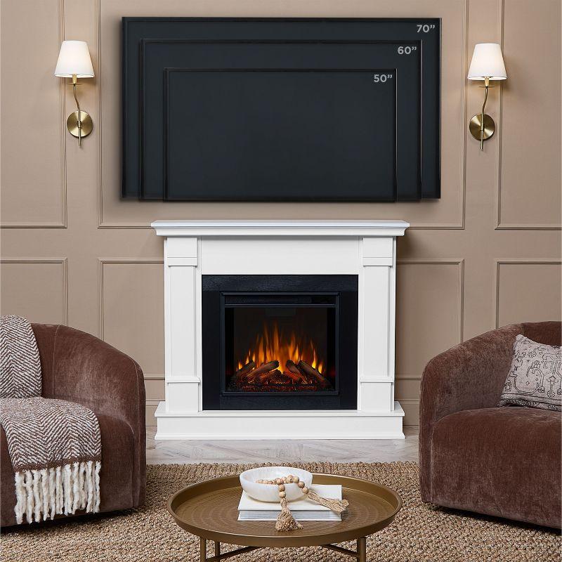 Silverton Electric Fireplace in White by Real Flame
