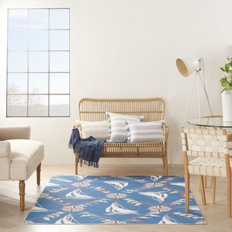 Waverly Navy Outdoor Area Rug