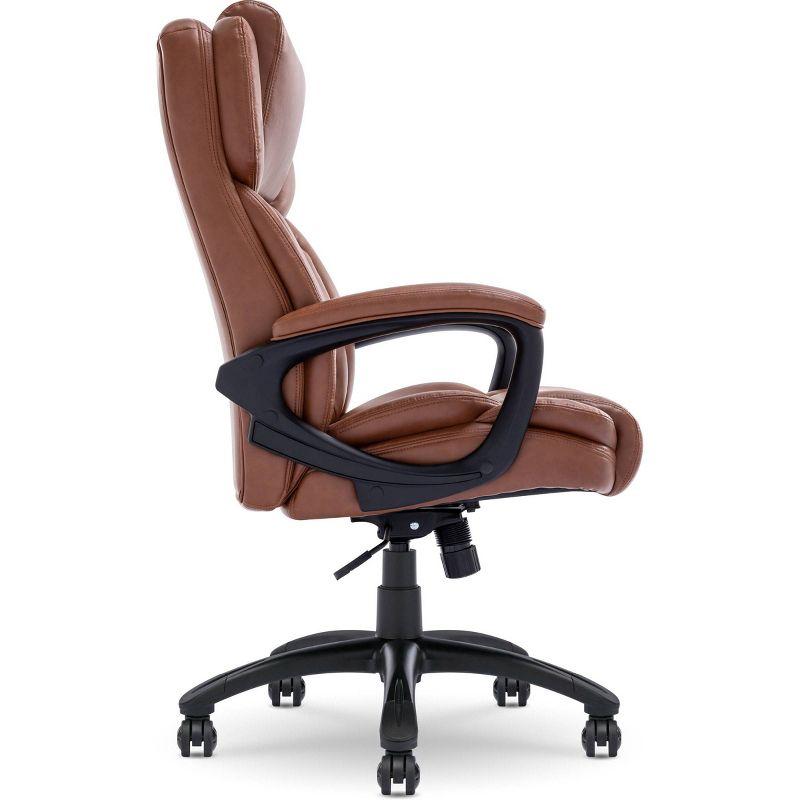 Serta Serta Garret Executive Office Chair, Ergonomic Lumbar Support, Semi-Plush Cushion, Body Pillows