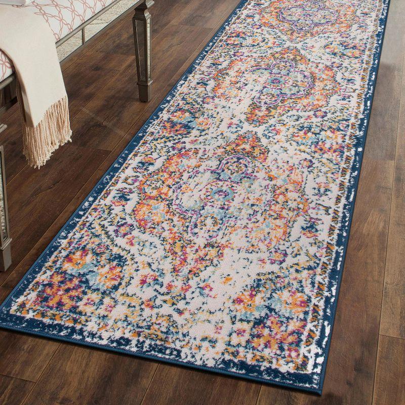 World Rug Gallery Distressed Vintage Bohemian Area Rug