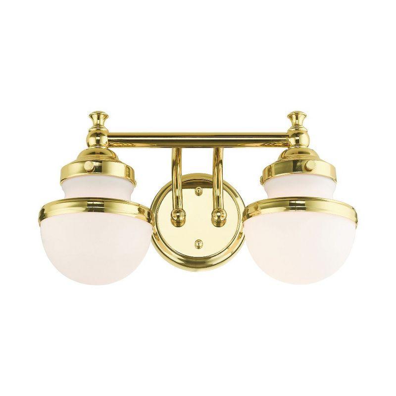Livex Lighting Oldwick 2 - Light Vanity in  Polished Brass