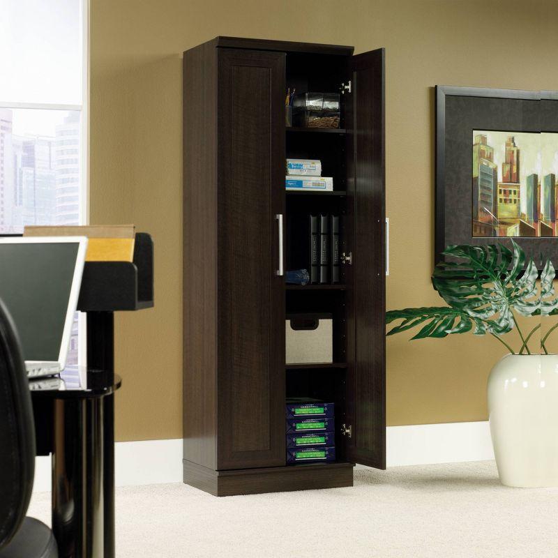 Dakota Oak Tall Storage Cabinet with Adjustable Shelving