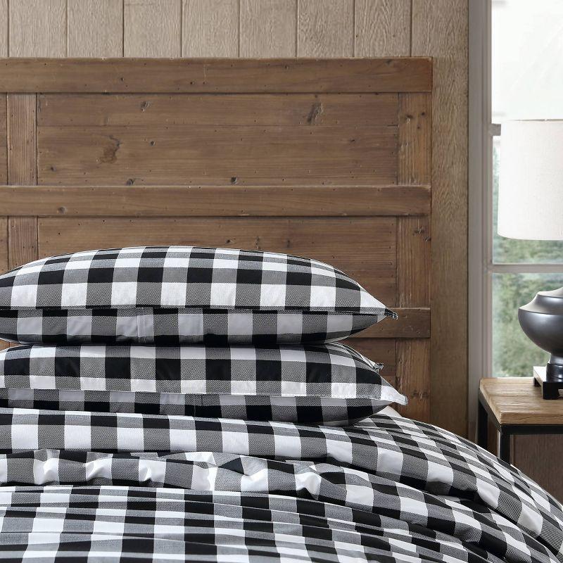 Black Mountain Plaid Duvet Cover Set - Eddie Bauer