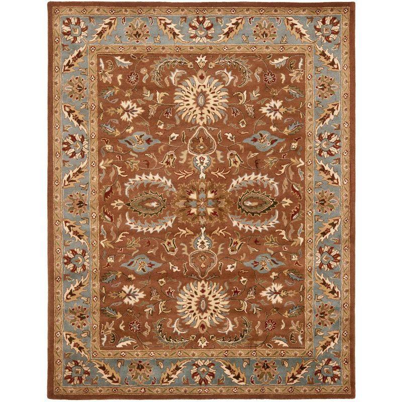 Heritage HG968 Handmade Area Rug - 9'x12' - Brown/Blue - Safavieh