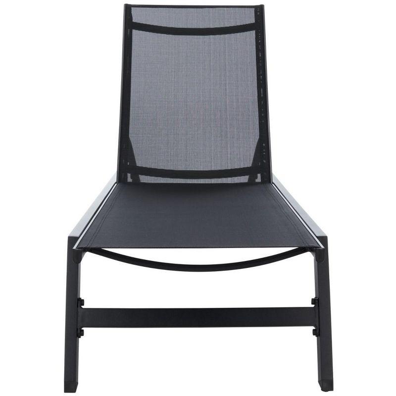 Fionne Sunlounger - Outdoor - PAT9038 - Black -Safavieh