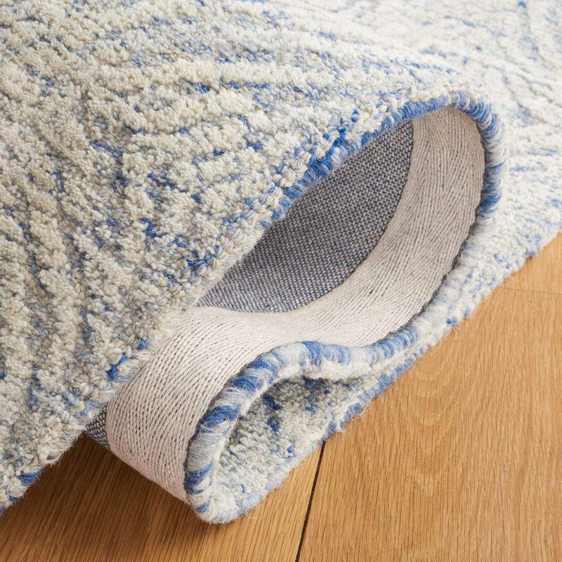 Metro MET905 Hand Tufted Area Rug - Blue/Ivory - 6'x6' - Safavieh.
