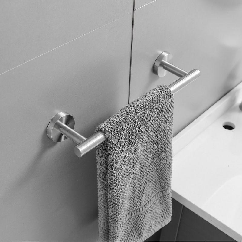 BWE 3-Piece Bath Hardware Set with Towel Hook and Toilet Paper Holder and Towel Bar Wall Mount