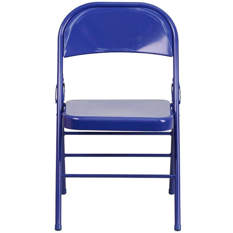 Cobalt Blue 18" Lightweight Metal Folding Chair