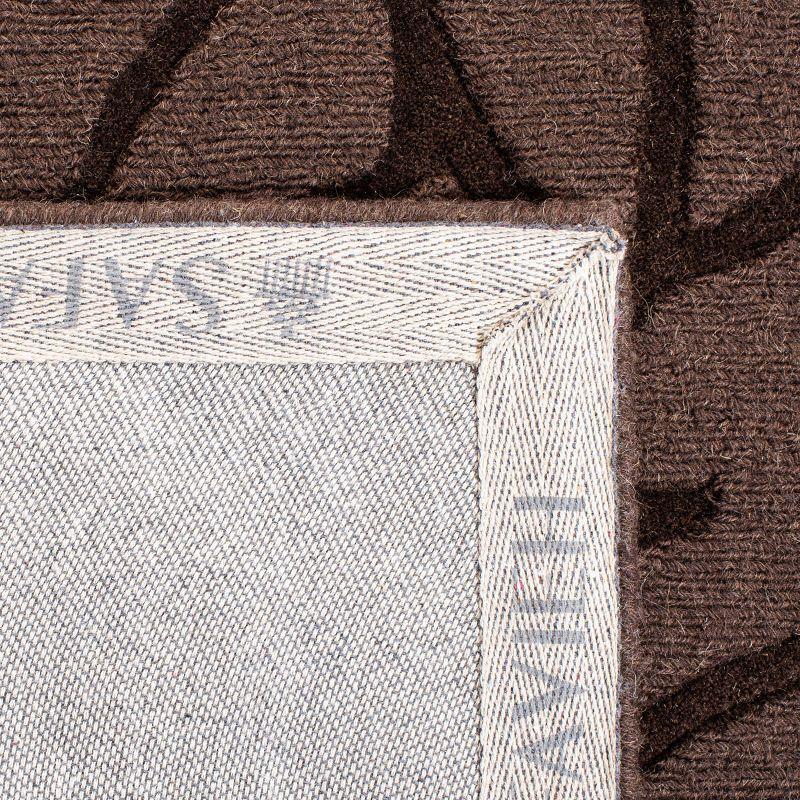 Impressions IM341 Hand Loomed Area Rug - Brown - 6'x9' - Safavieh.