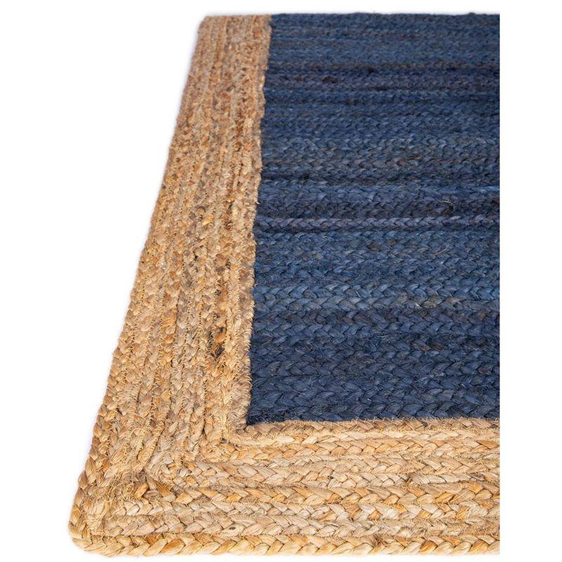 Unique Loom Braided Jute Goa Border Indoor Flatweave Braided Area Rug