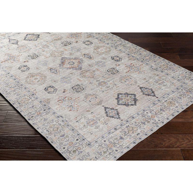 Hauteloom Beige Beckett Vintage Washable Area Rug