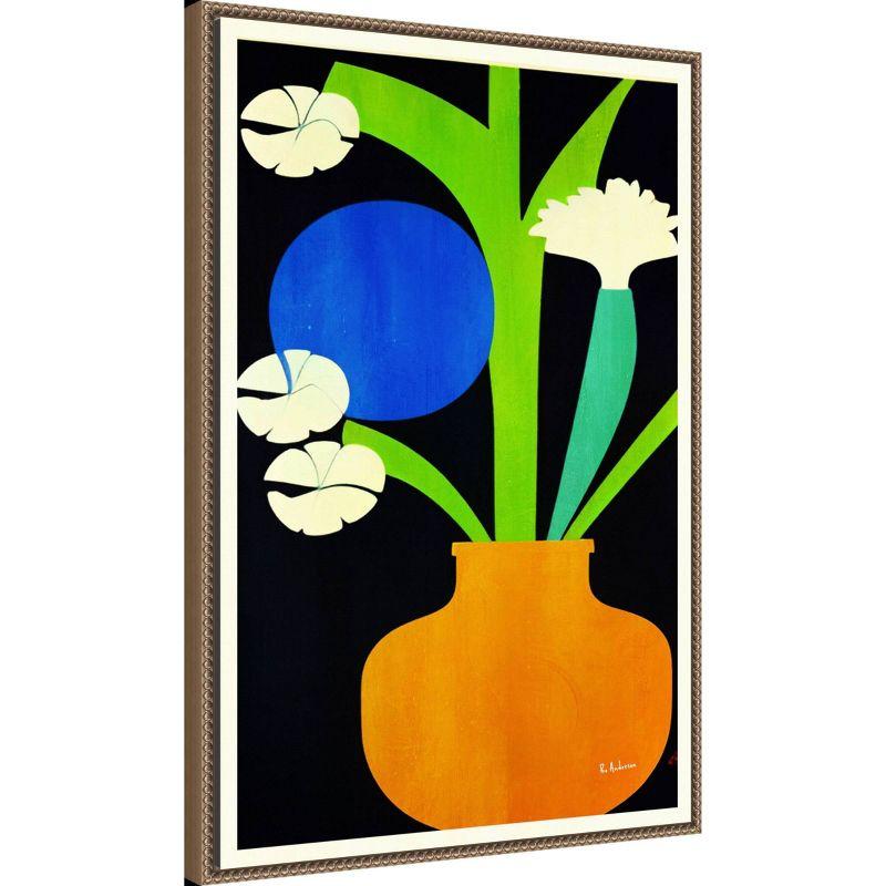 23"x33" Berlin Blooms by Bo Anderson: Vibrant Still Life Canvas - Amanti Art