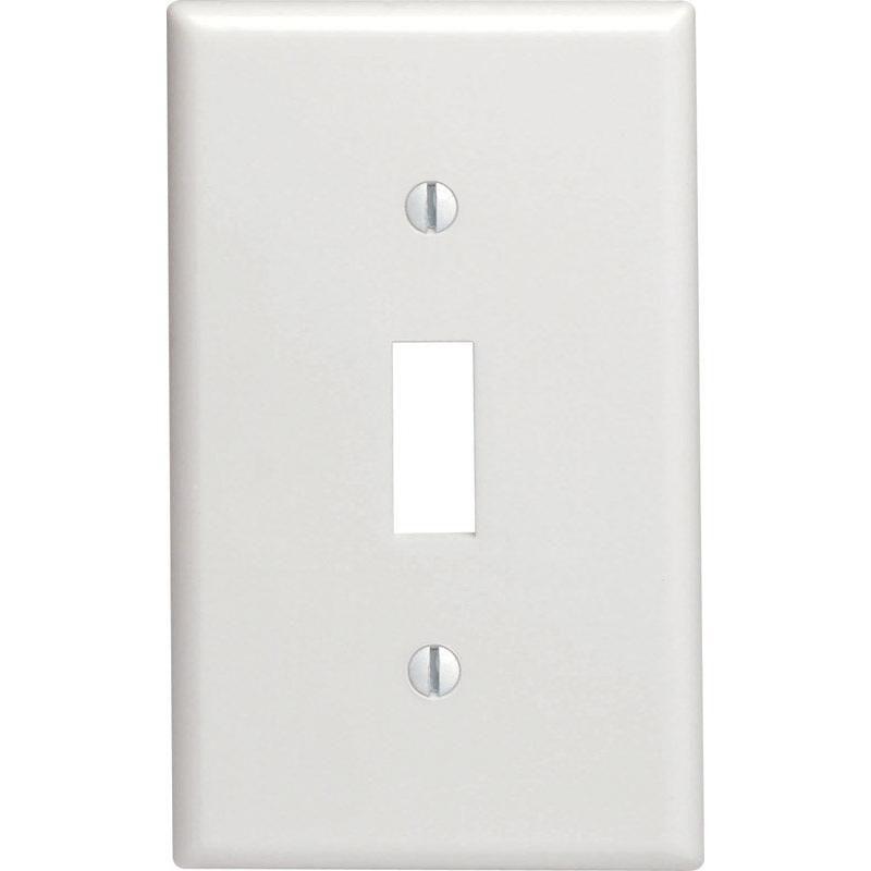 Leviton White 1 gang Nylon Toggle Wall Plate (Pack of 20)