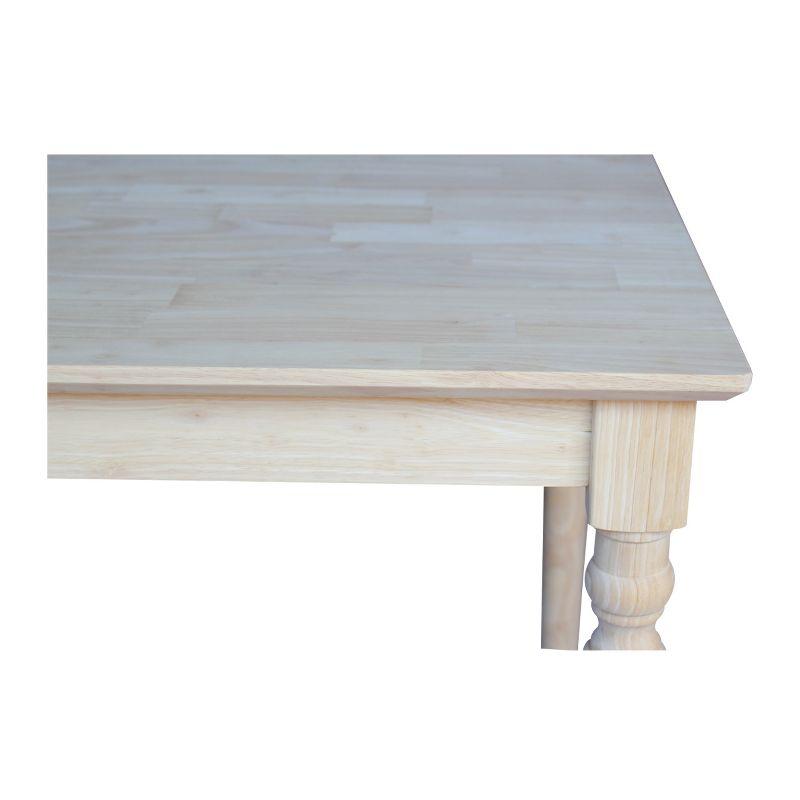 Farmhouse 30" Square Solid Wood Extendable Dining Table