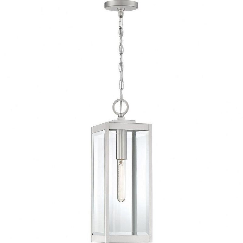 Westover 7'' Stainless Steel Mini Lantern Pendant with Clear Glass