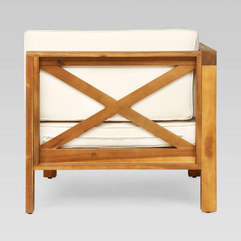 Highland Dunes 30.3'' Acacia Outdoor Patio Sofa