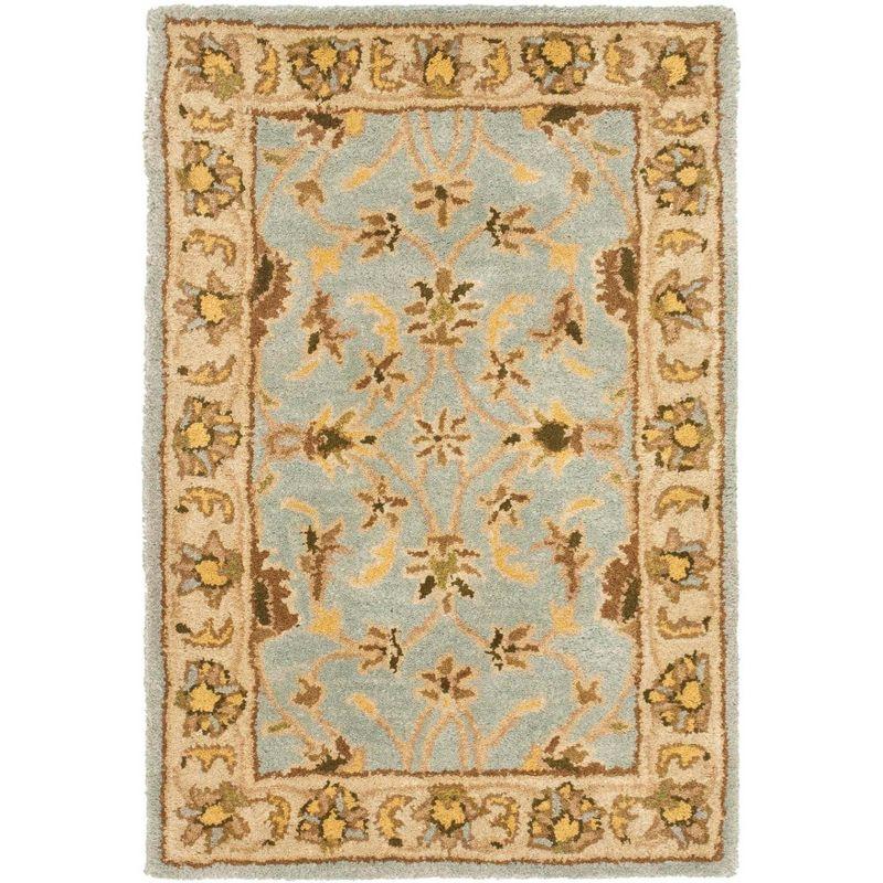 Heritage HG913 Handmade Accent Rug - 2'x3' - Light Blue/Beige - Safavieh