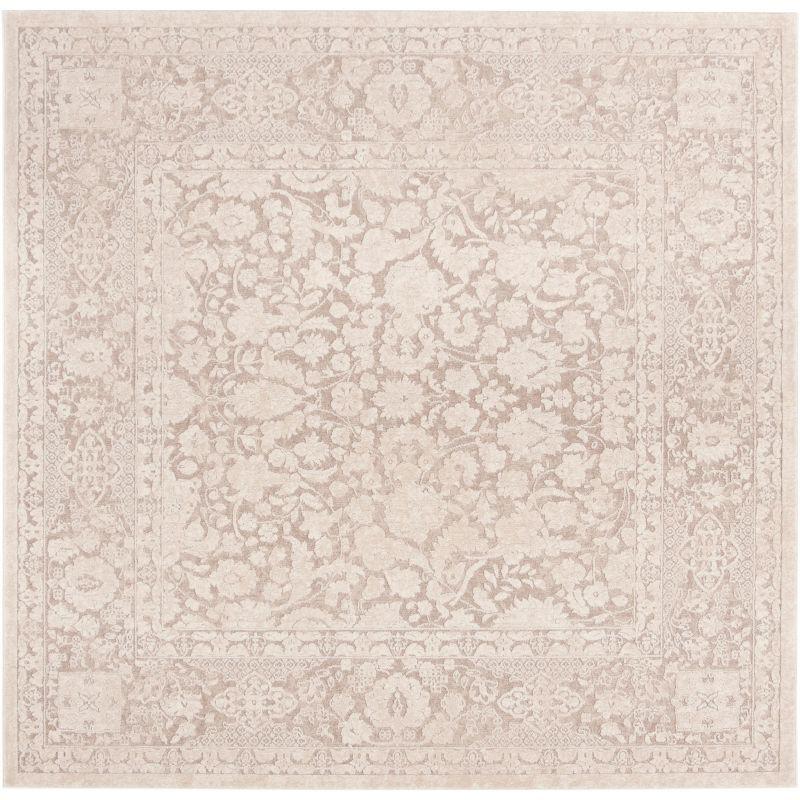 Reflection RFT667 Power Loomed Indoor Area Rug - 6'7"x6'7" - Beige/Cream - Safavieh