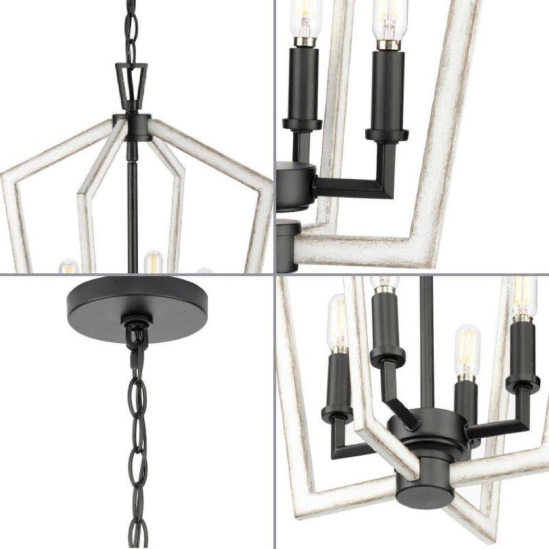 Progress Lighting 4 - Light Dimmable Square / Rectangle Chandelier