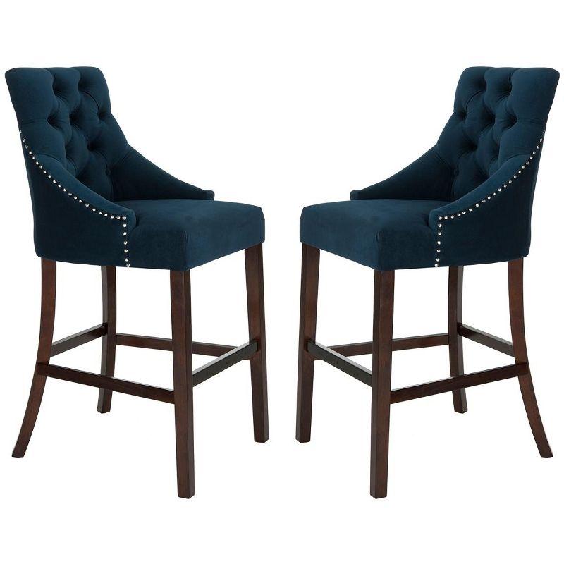 Safavieh Eleni Tufted Wing Back Bar Stool (Set of 2)