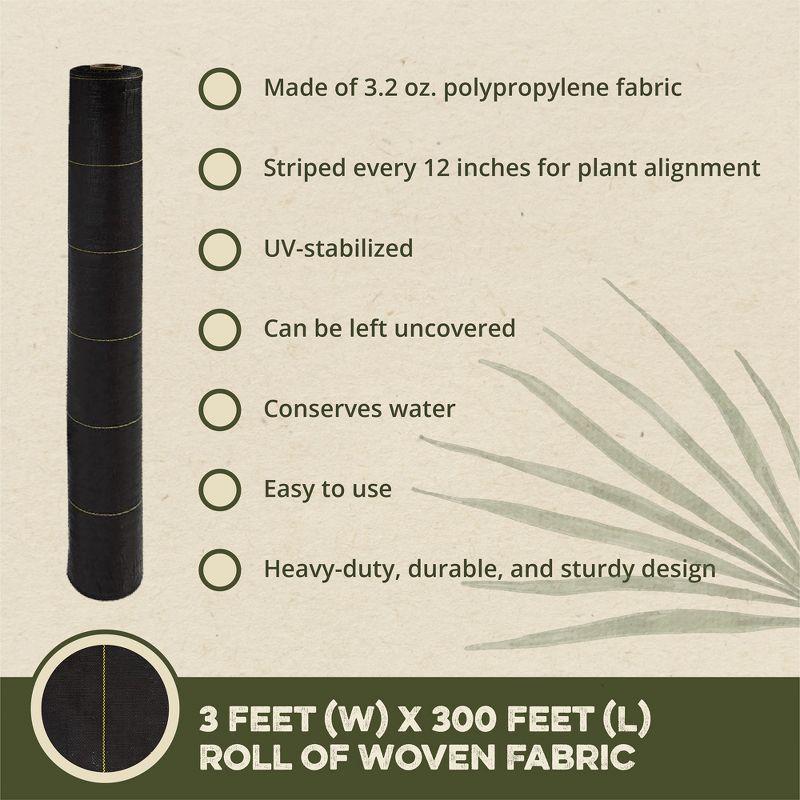 Dewitt DeWitt Sunbelt Woven Weed Barrier Landscape Fabric Ground Cover