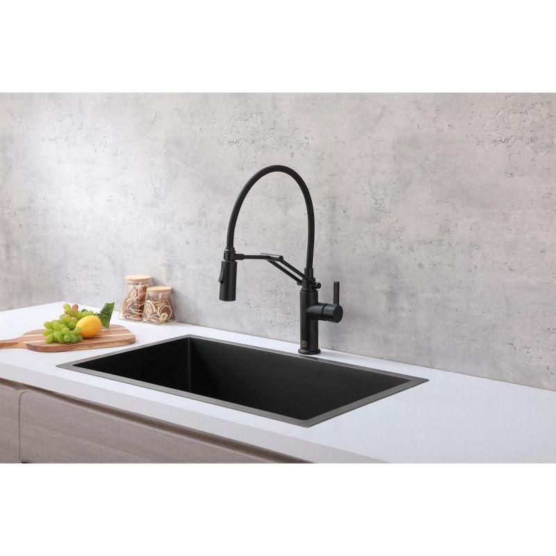 Elegant Lighting Leonardo Pull Down Spray Kitchen Faucet