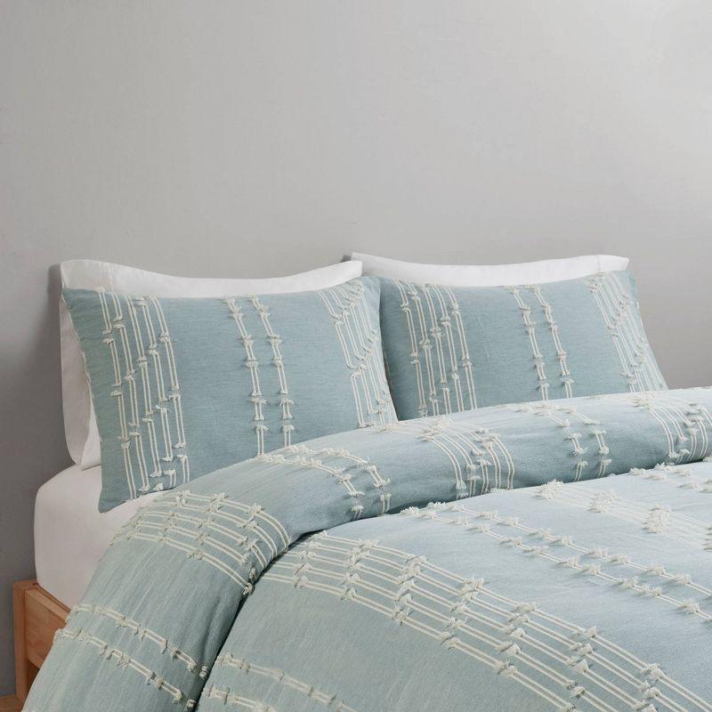 3 Piece Cotton Jacquard Bedding Set