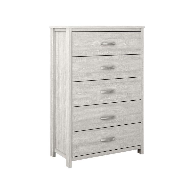 Galano Layton Dusty Gray Oak 5 Drawer 31.5 in. Wide Chest of Drawer (Sturdy, Effortless Assembly with Interlocking Drawers)