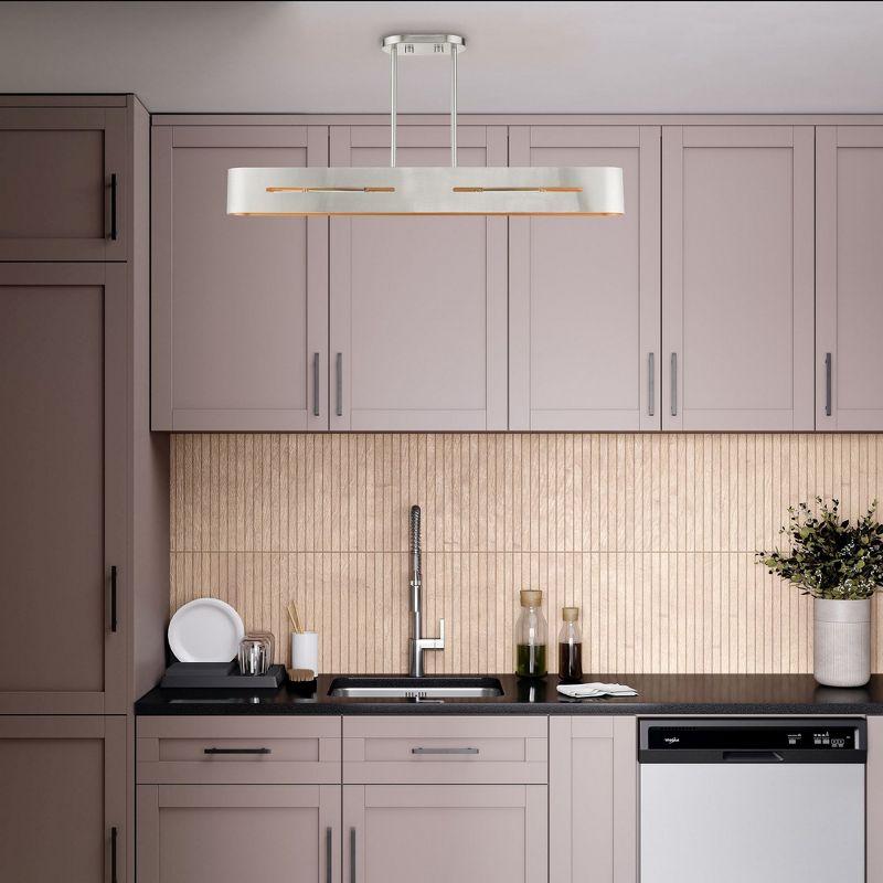 Livex Lighting Rave 4 - Light Chandelier in  Brushed Nickel