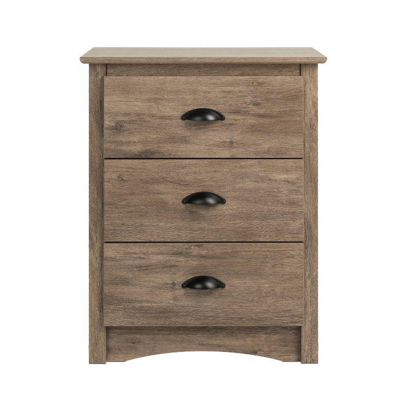 Salt Spring 3 Drawer Tall Nightstand Drifted - Prepac