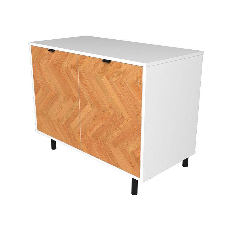 Manhattan Comfort Liam Mid - Century Modern 2 Shelf Accent Cabinet