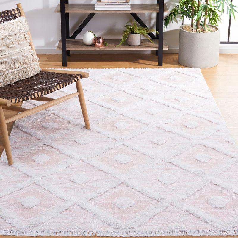 Augustine AGT730 Machine Made Indoor Area Rug - Pink/Ivory - 4'x6' - Safavieh