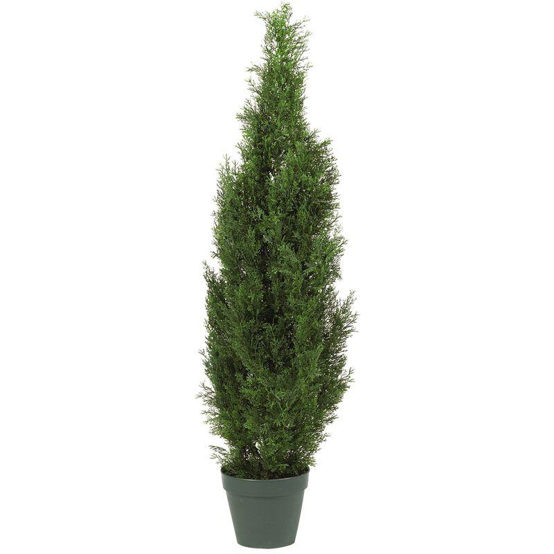 Nearly Natural 4-ft Cedar Tree Artificial Tree (Indoor/Outdoor)