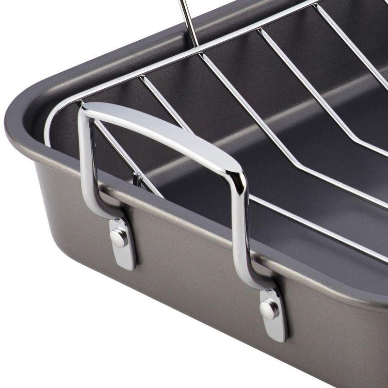 Farberware 18.5" x 14.9" Nonstick Steel Roaster with Rack