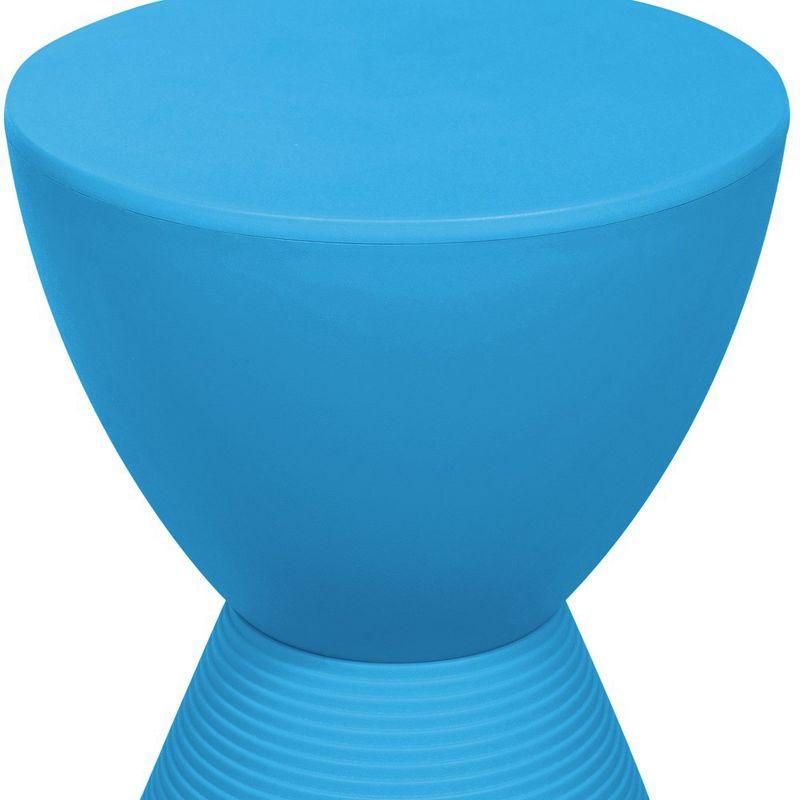 LeisureMod Boyd Modern Round Plastic Side Table