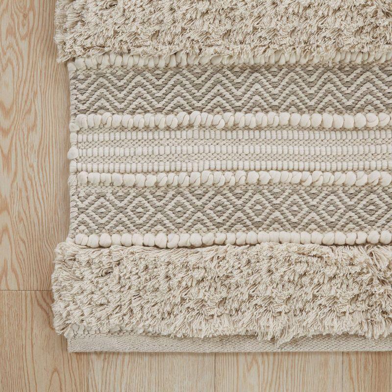 INK+IVY Asher Cotton Blend Bath Rug with Non-Slip Backing