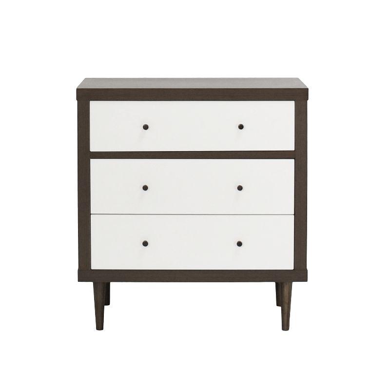 Christopher Knight Home Nystrom Mid-Century Modern 3 Drawer Chest Walnut/White