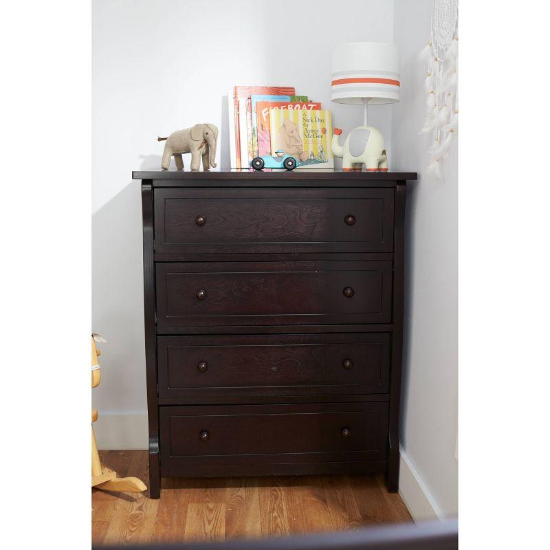 Sorelle Princeton Elite 4 Drawer Dresser Espresso