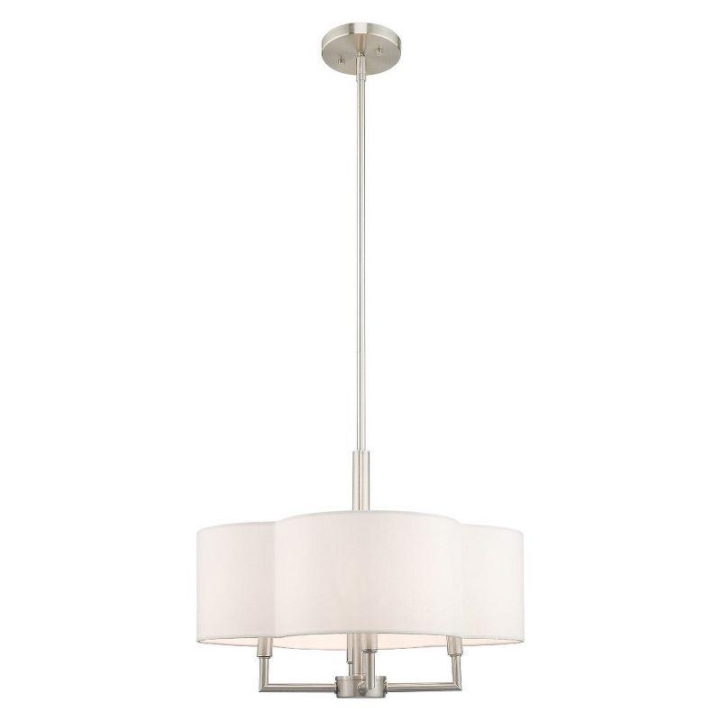 Livex Lighting Chelsea 4 - Light Chandelier in  Brushed Nickel