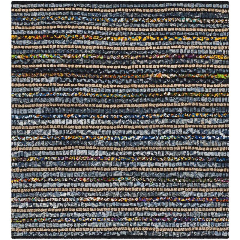 Cape Cod CAP364 Hand Woven Area Rug - Multi/Natural - 4'x4' - Safavieh.