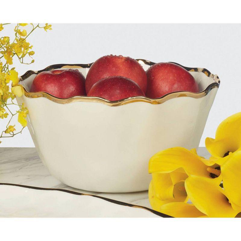 Certified International Regency Gold Deep Bowl 10.5in x 5.5in | Wayfair