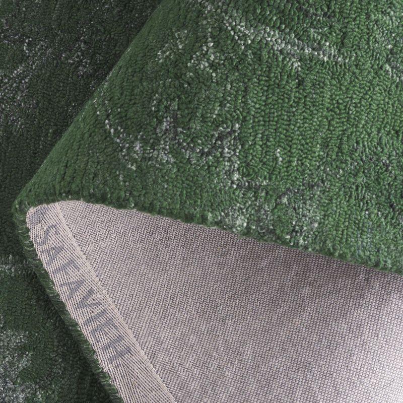 Anatolia AN401 Handmade Tufted Area Rug - Dark Green - 4' X 6' - Safavieh