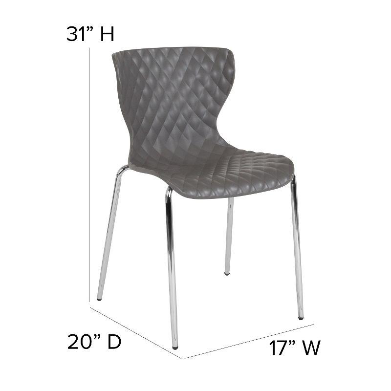Flash Furniture Lowell Contemporary Plastic Stack Chair