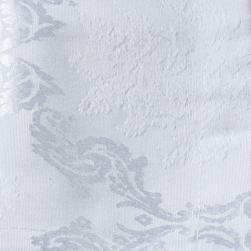 Saro Lifestyle Damask Sheen Table Runner, White, 15" x 54"